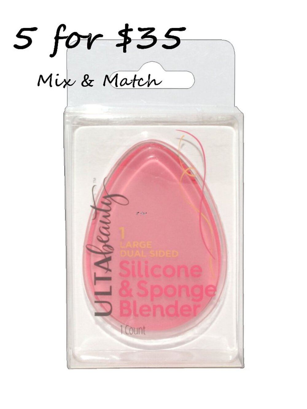 Ulta Beauty Large Dual-Sided Silicone & Sponge Blender